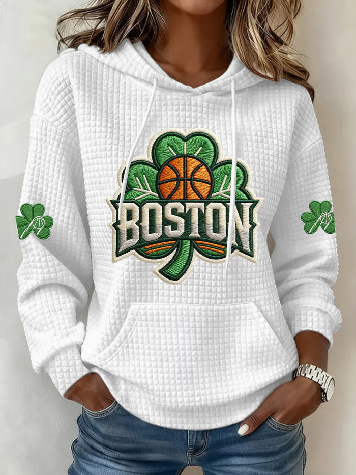 Boston Basketball Hoodie Game Day Merch Gift Ideas For Basketball Lovers - Thriftgiftshop