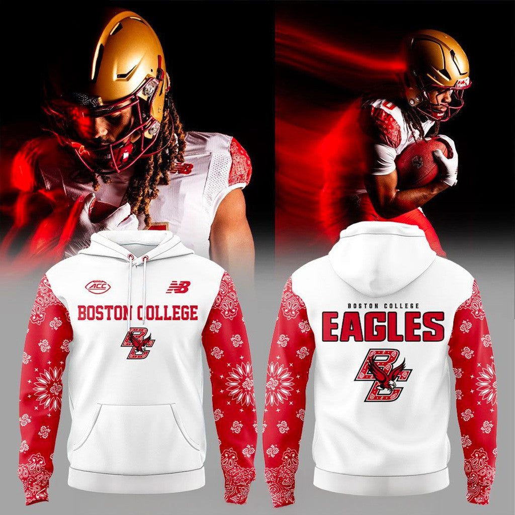 Boston College Football New Uniform 2025 Hoodie BC Eagles Merch Gift Ideas For Father - Thriftgiftshop