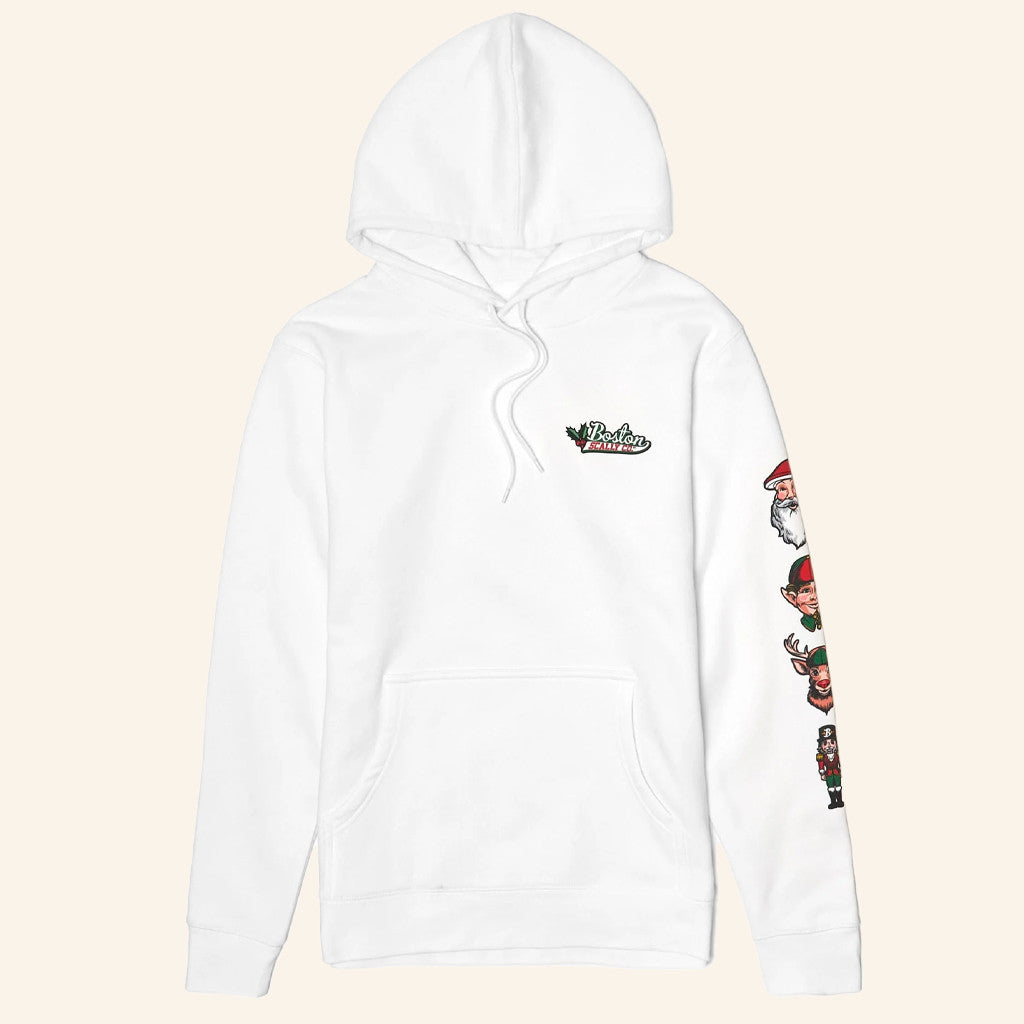 Boston Scally Merch Holiday Icon White Hoodie Christmas Gift Ideas For Him - Thriftgiftshop