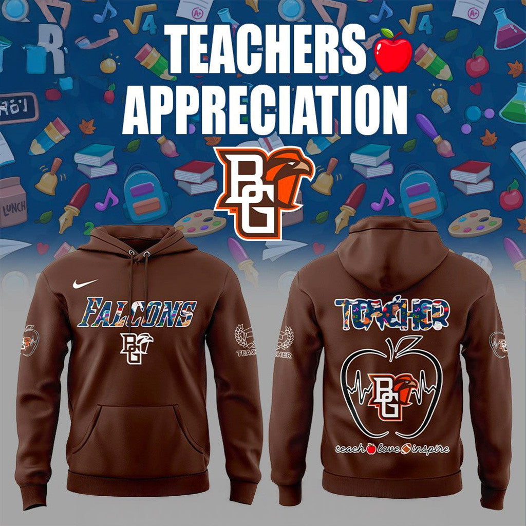 Bowling Green Teachers Appreciation 2025 Hoodie Falcons Merch Gift Ideas For Son - Thriftgiftshop