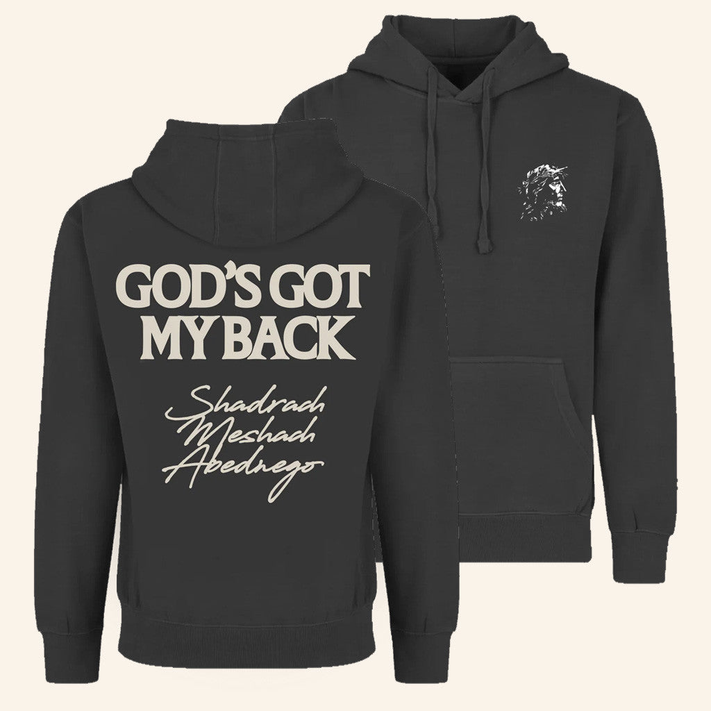 Brandon Lake Merch God's Got My Back Hoodie Black Gifts For Christian Friends - Thriftgiftshop