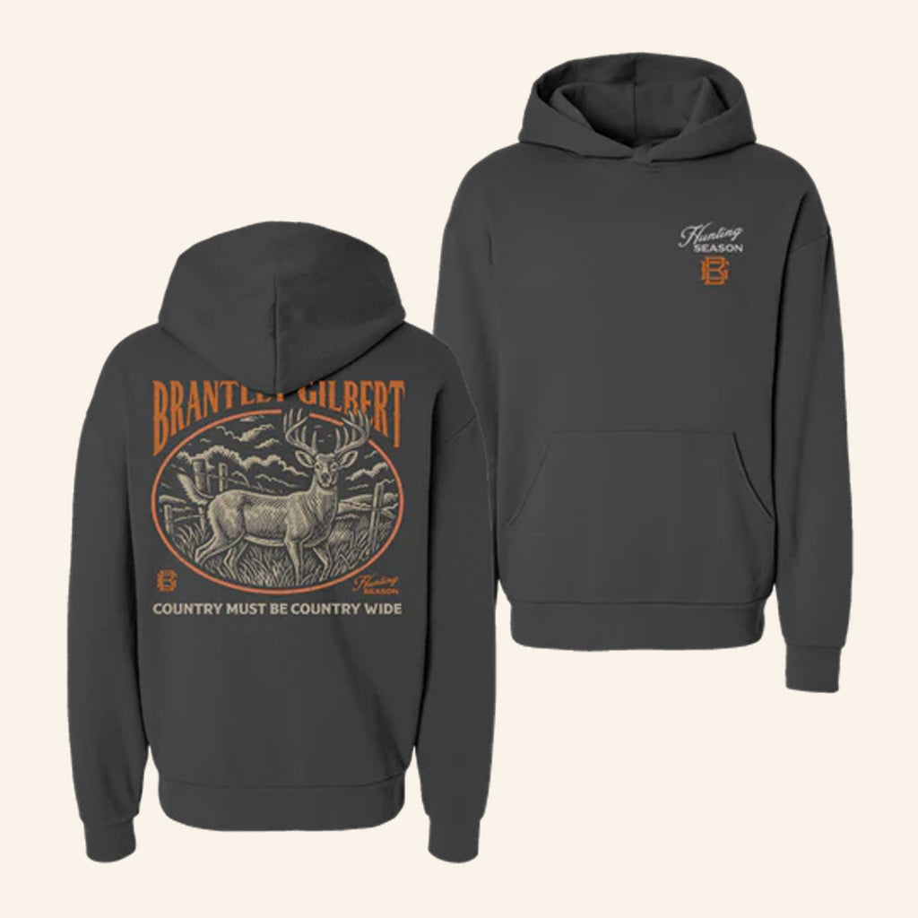 Brantley Gilbert Merch Buck Field Hoodie Christmas Gift Ideas For Dad - Thriftgiftshop