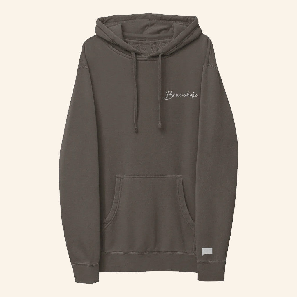 Bravo Merch Bravoholic Script Hoodie Birthday Present For Husband - Thriftgiftshop