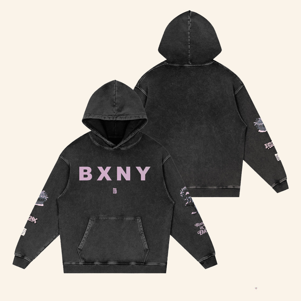 Bronx Native Merch Rooted In The Bronx Washed Hoodie Unique Gift For Him - Thriftgiftshop
