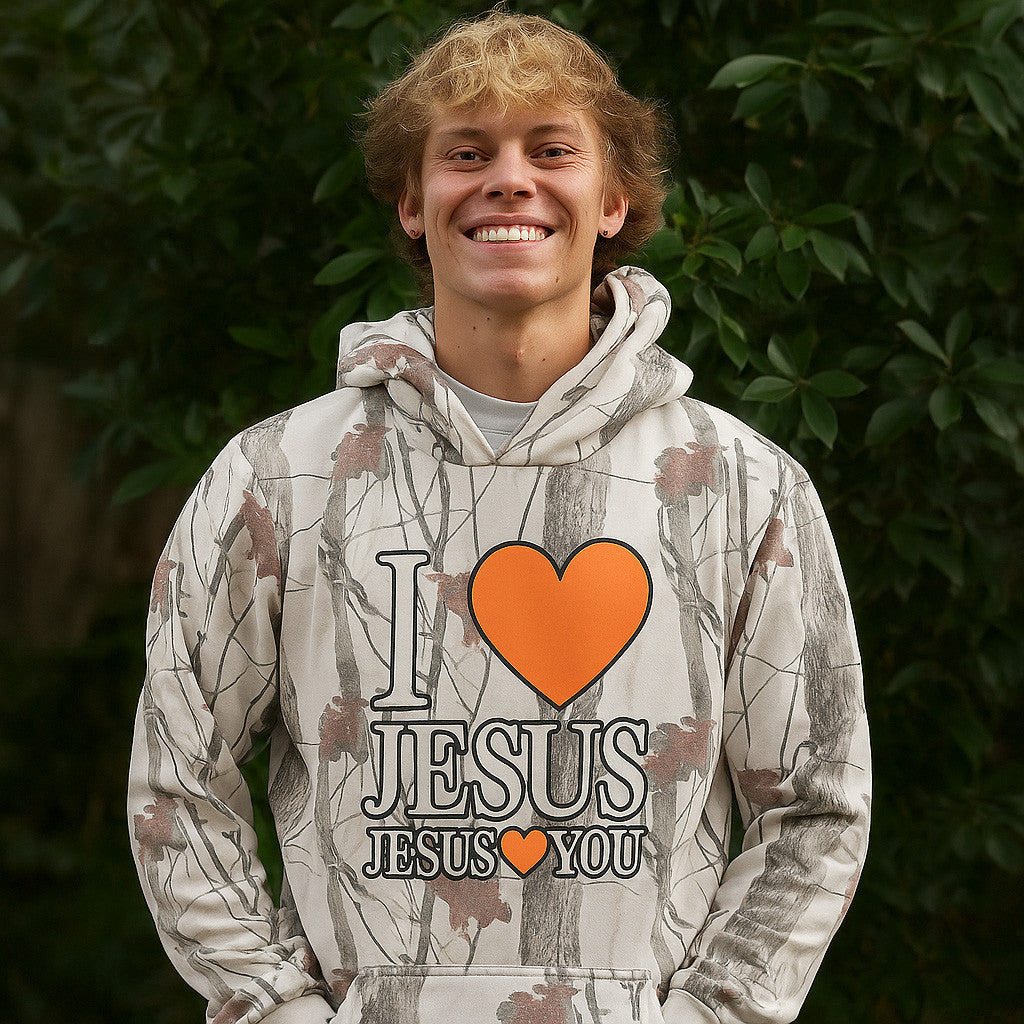 Bryce Crawford Merch I Love J J Loves You Camo Hoodie Gifts For Christian - Thriftgiftshop