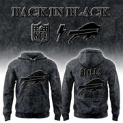 Buffalo Bills Back In Black 2025 Hoodie Bills Merch Gift Ideas For Football Lovers - Thriftgiftshop