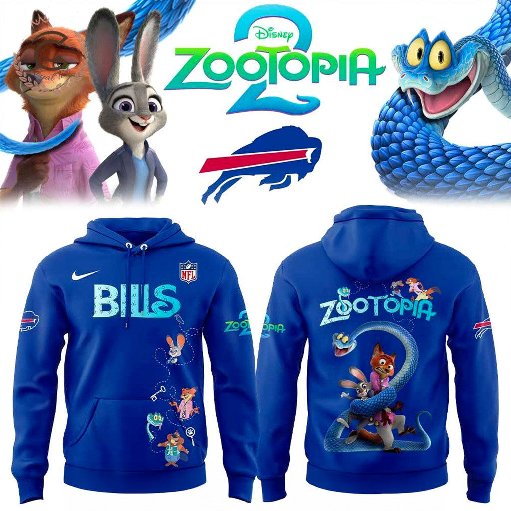 Buffalo Bills Zootopia 2 Hoodie Bills Merch Best Gifts For Football Fans - Thriftgiftshop