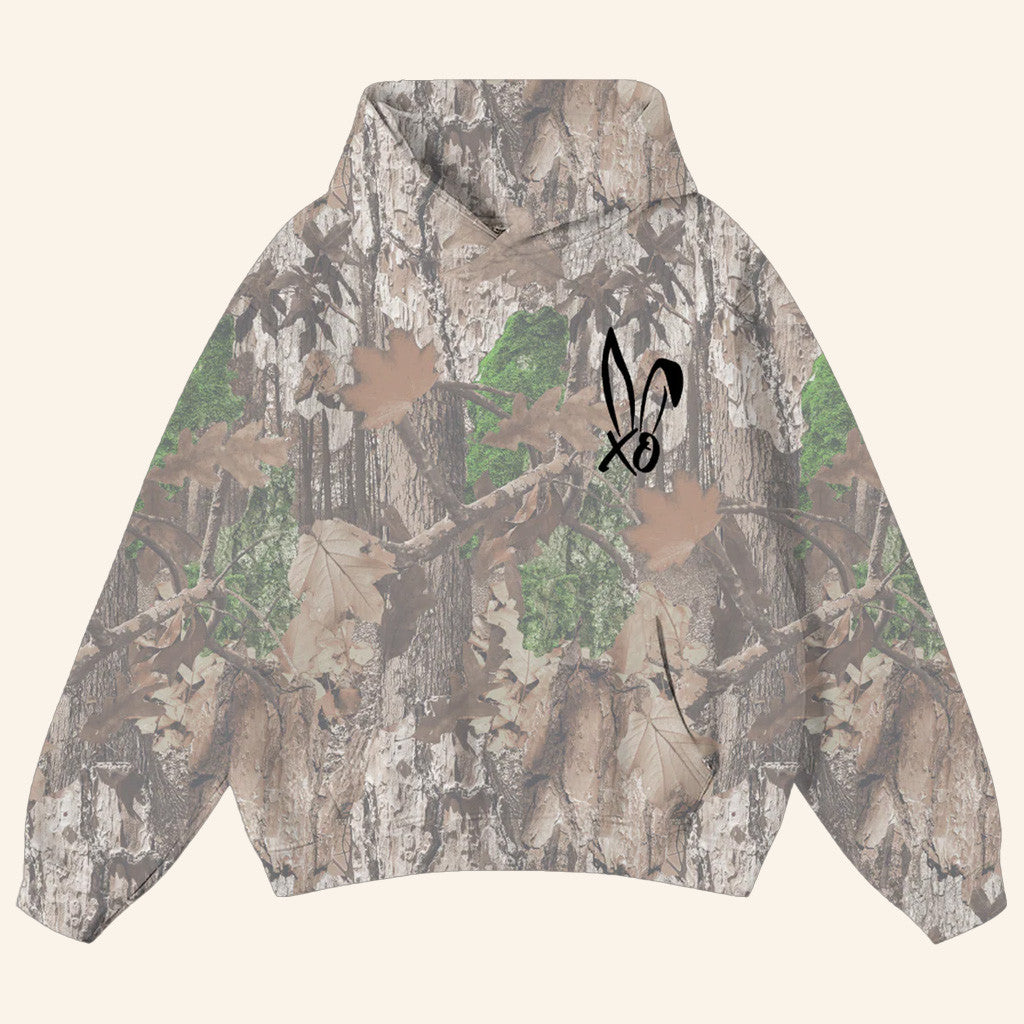 Bunnie XO Merch XO Logo Camo Hoodie Christmas Gifts For Best Friends - Thriftgiftshop