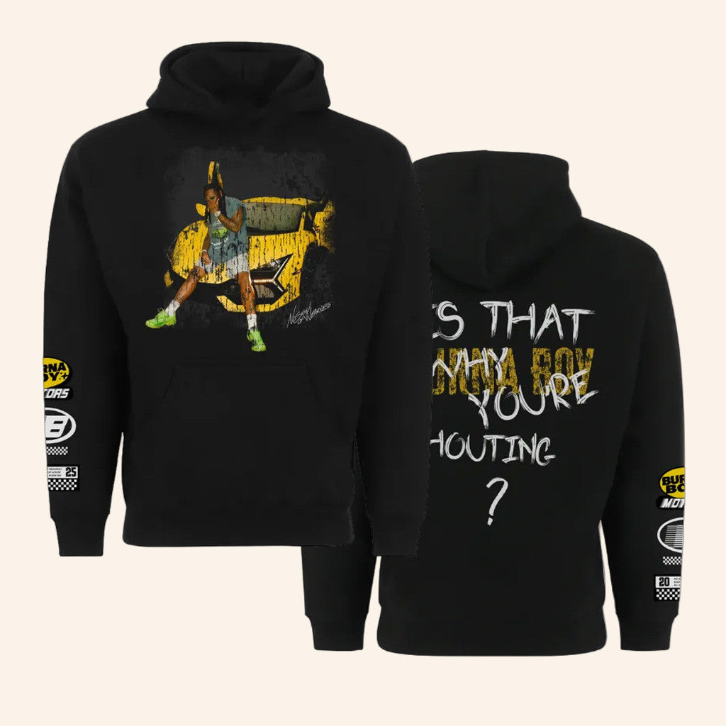 Burna Boy Merch 2025 Tour Hoodie Unique Gifts For Music Lovers - Thriftgiftshop