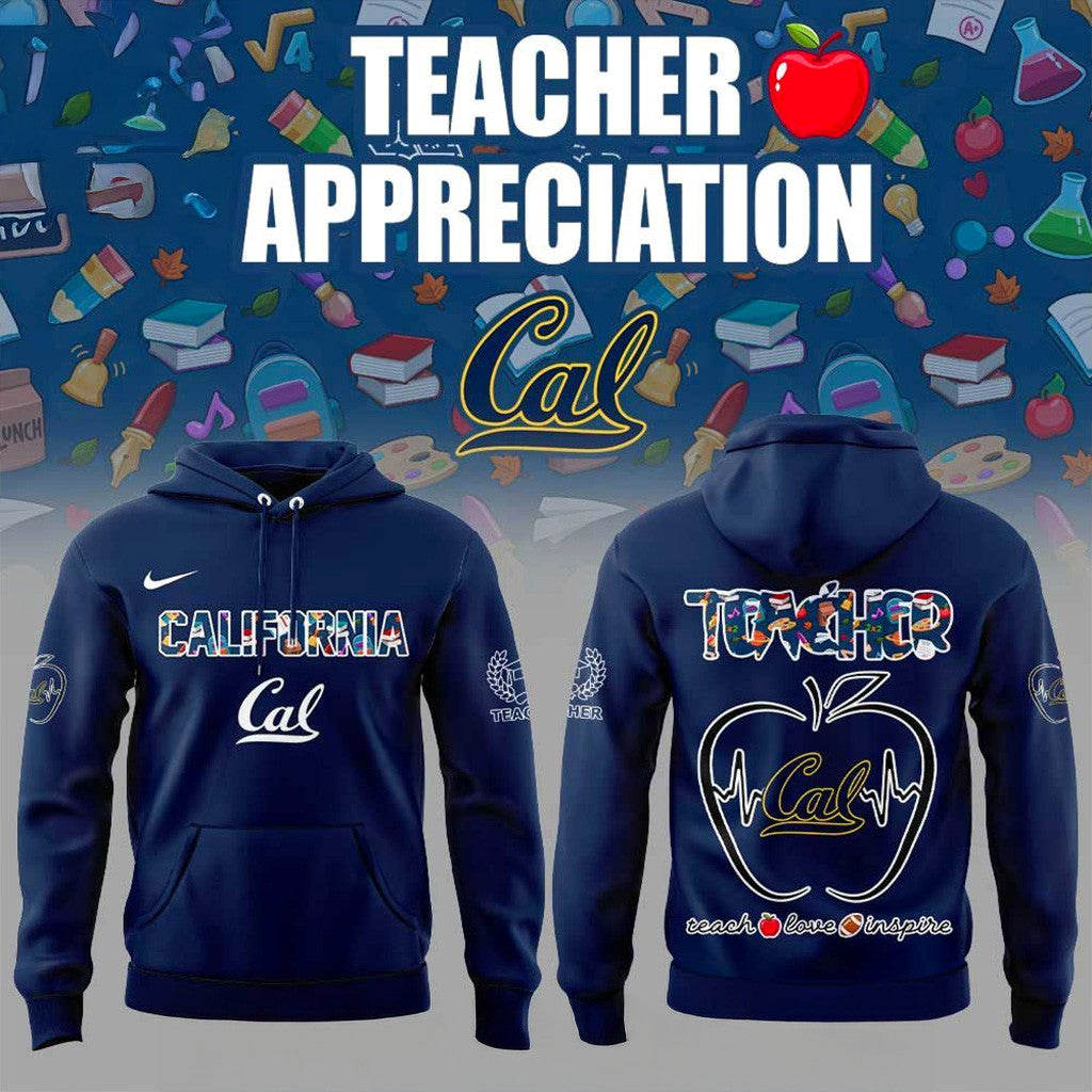 California Golden Bears Teachers Appreciation Hoodie Bears Merch Gift Ideas For Football Lovers - Thriftgiftshop
