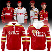 Canadian Hockey League 50th Celebration Red Hoodie CHL Merch Gifts For Hockey Enthusiasts - Thriftgiftshop