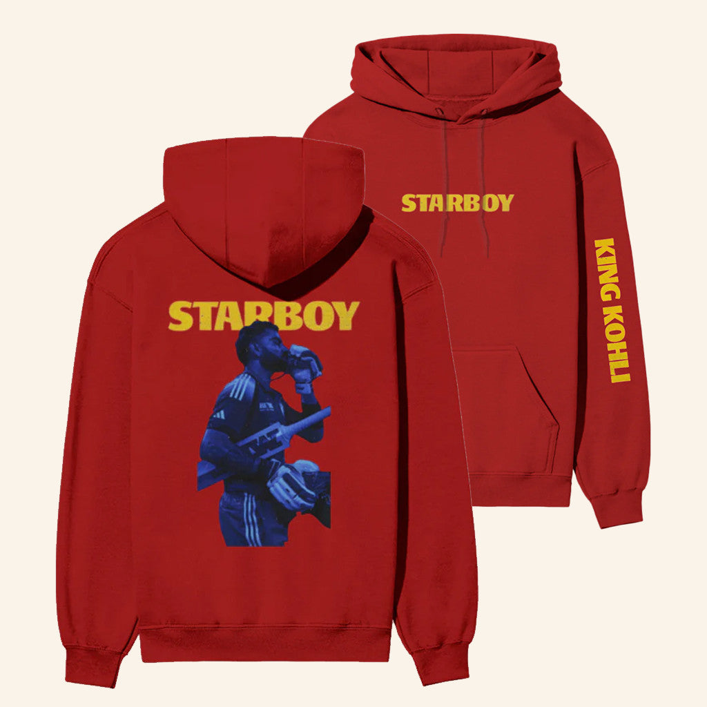 Case Closed Merch King Kohli Starboy Hoodie Gifts Ideas For Cricket Lovers - Thriftgiftshop