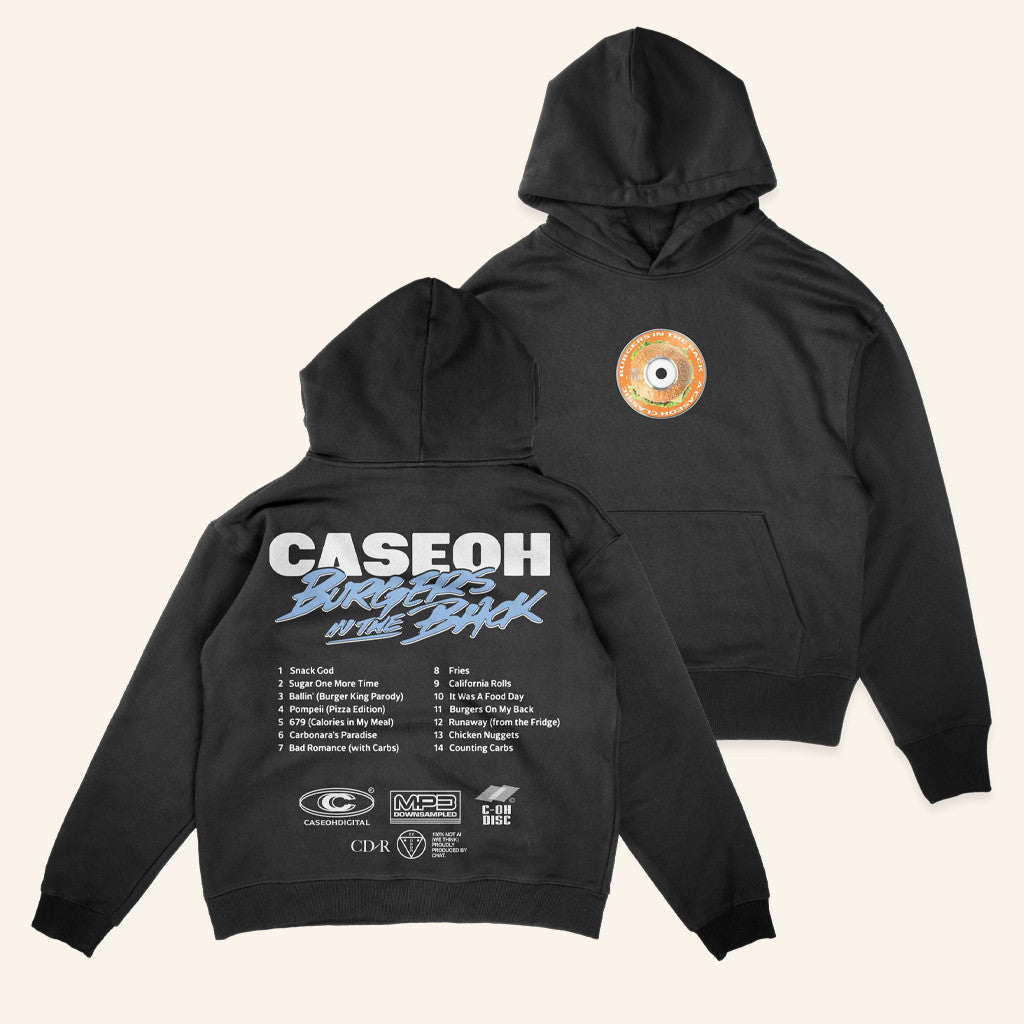 Caseoh Games Merch Caseoh's Burgers In The Back Hoodie Gift Ideas For Husband - Thriftgiftshop
