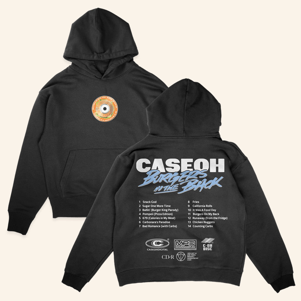 CaseOh Merch CaseOh's Burgers In The Back Hoodie Gifts For Gamer Fans - Thriftgiftshop