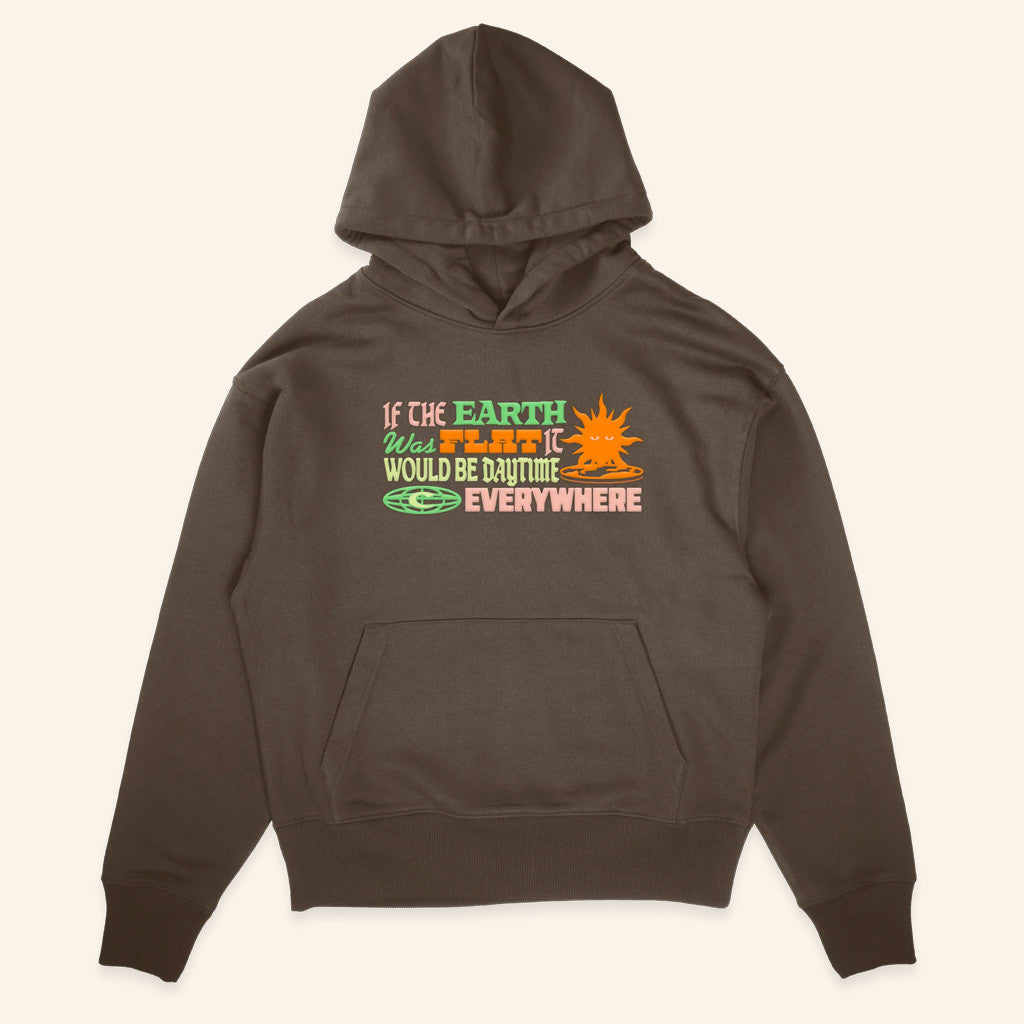 CaseOh Merch CaseOh's Flat Earth Hoodie Birthday Present For Husband - Thriftgiftshop