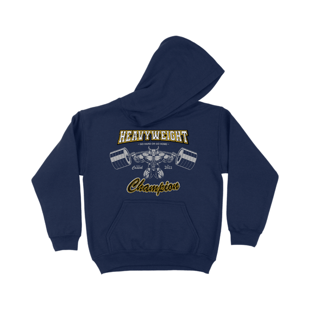 Caseoh Merch Navy Heavyweight Hoodie Fans Gifts For Game Lovers Gift for Dad - Thriftgiftshop
