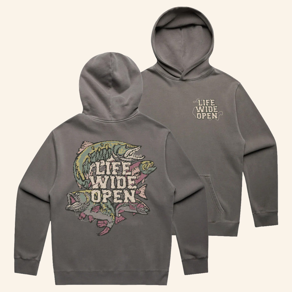 CboysTV Merch Angler Hoodie Life Wide Open Hoodie Gifts For Fishing Lovers - Thriftgiftshop