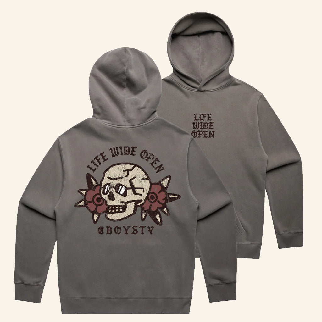 CboysTV Merch Skully Life Wide Open Hoodie Unique Gifts For Husband - Thriftgiftshop