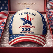 Celebrating America's 250th Anniversary Hat Star American Flag Cap Best Merch For Veterans