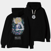 Chainsaw Man Merch Reze Arc The Movie X Glamb Reze Black Hoodie Cool Gifts For Anime Fans - Thriftgiftshop