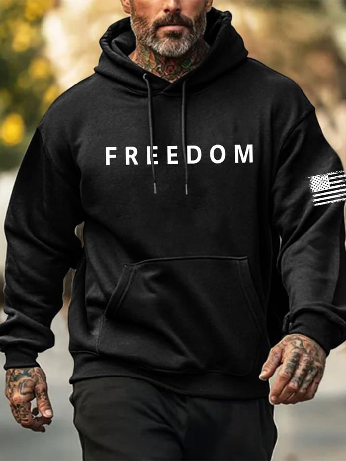 Charlie Kirk Merch Freedom Hoodie Charlie Kirk TPUSA Merch Gifts For Trump Supporters - Thriftgiftshop