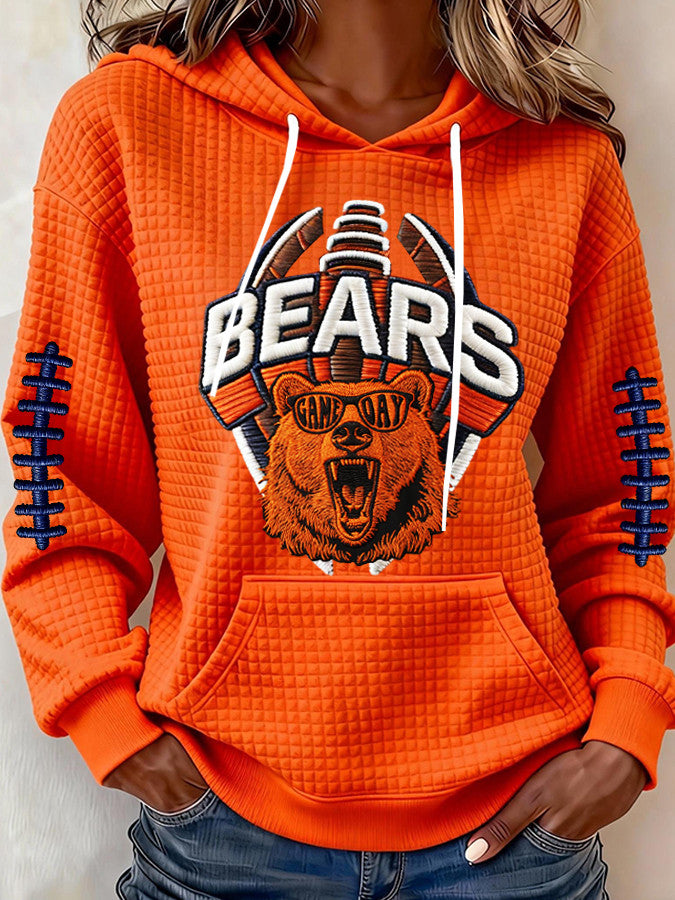 Chicago Football Hoodie Chicago Pride Game Day Apparel Gifts For Mom - Thriftgiftshop