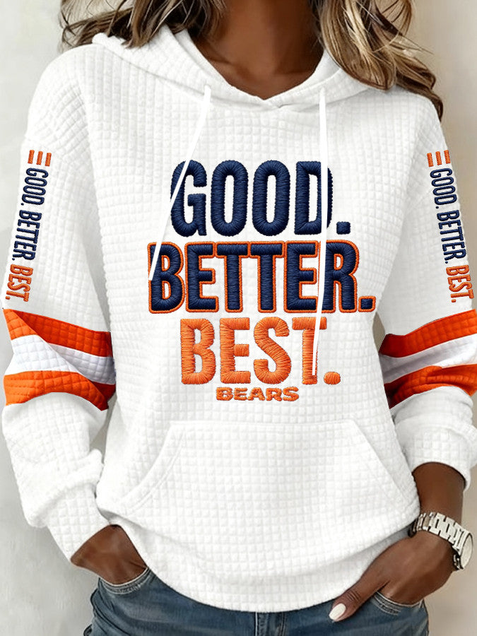 Chicago Football Hoodie Good Better Best Bears Hoodie Chicago Pride Game Day Merch - Thriftgiftshop