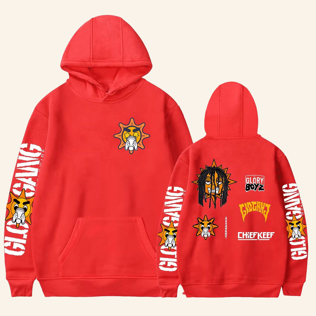 Chief Keef Merch Hoodie Glory Boyz Glo Gang Hoodie Gifts For Hip Hop Lovers - Thriftgiftshop