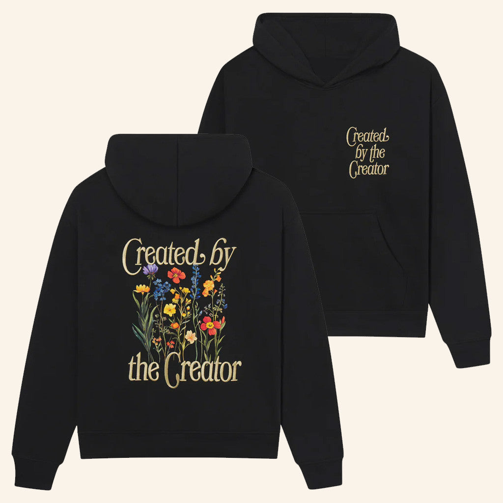 Christian Merch Created By The Creator Hoodie Birthday Gift For Wife - Thriftgiftshop