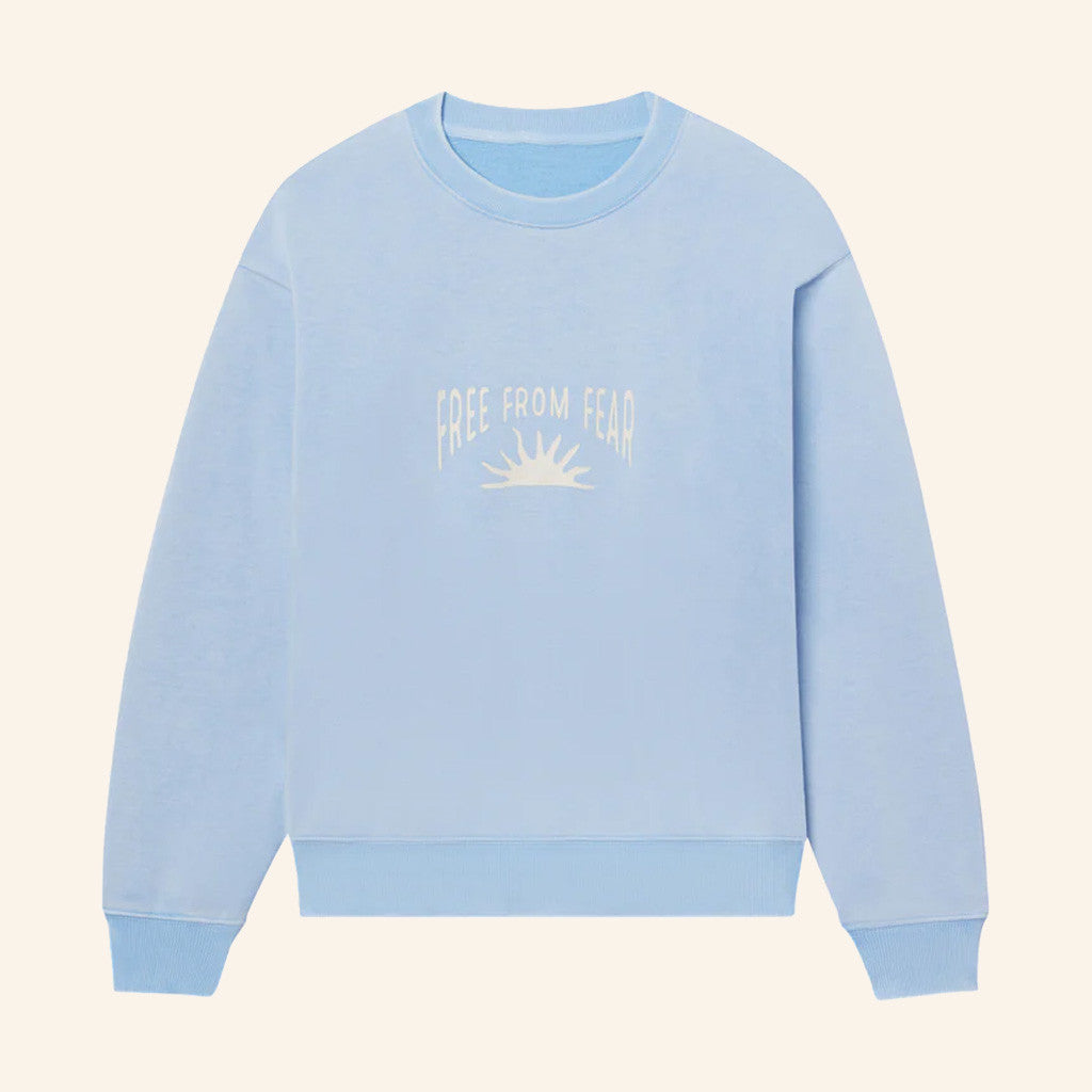 Christian Merch Free From Fear Crewneck Sweatshirt Xmas Gifts For Girlfriend - Thriftgiftshop