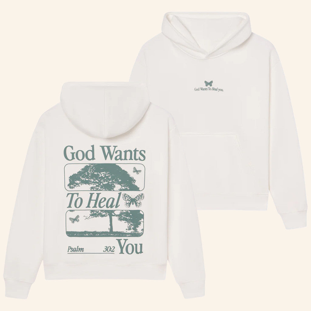 Christian Merch God Wants To Heal You Hoodie Gift Ideas For Husband - Thriftgiftshop