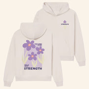 Christian Merch My Strength Floral Hoodie Xmas Presents For Her - Thriftgiftshop