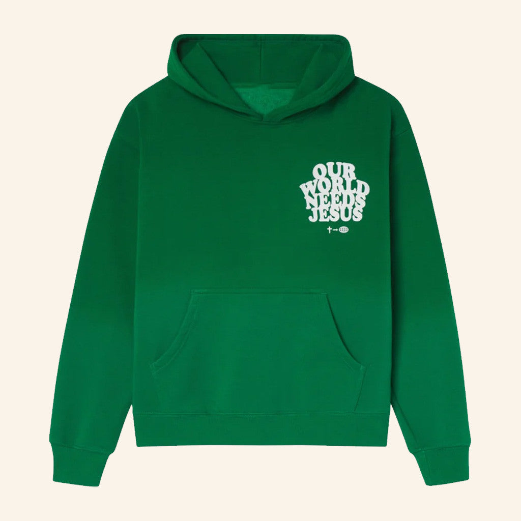 Christian Merch Our World Needs Jesus Hoodie Best Christmas Gifts For Husband - Thriftgiftshop