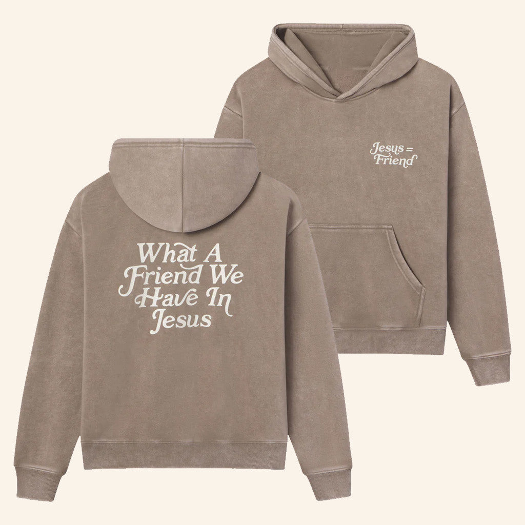 Christian Merch What A Friend In Jesus Hoodie Gifts For Christian - Thriftgiftshop