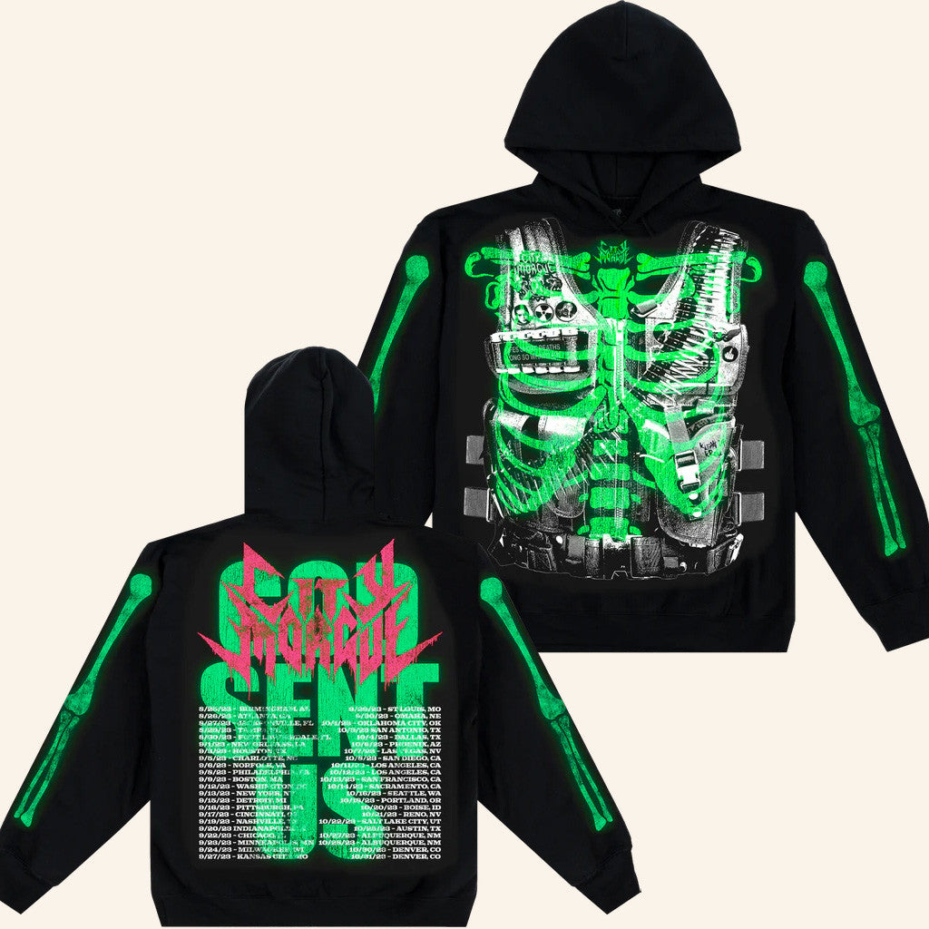 City Morgue Merch God Send Us Tour Hoodie Gifts For Hip Hop Heads - Thriftgiftshop