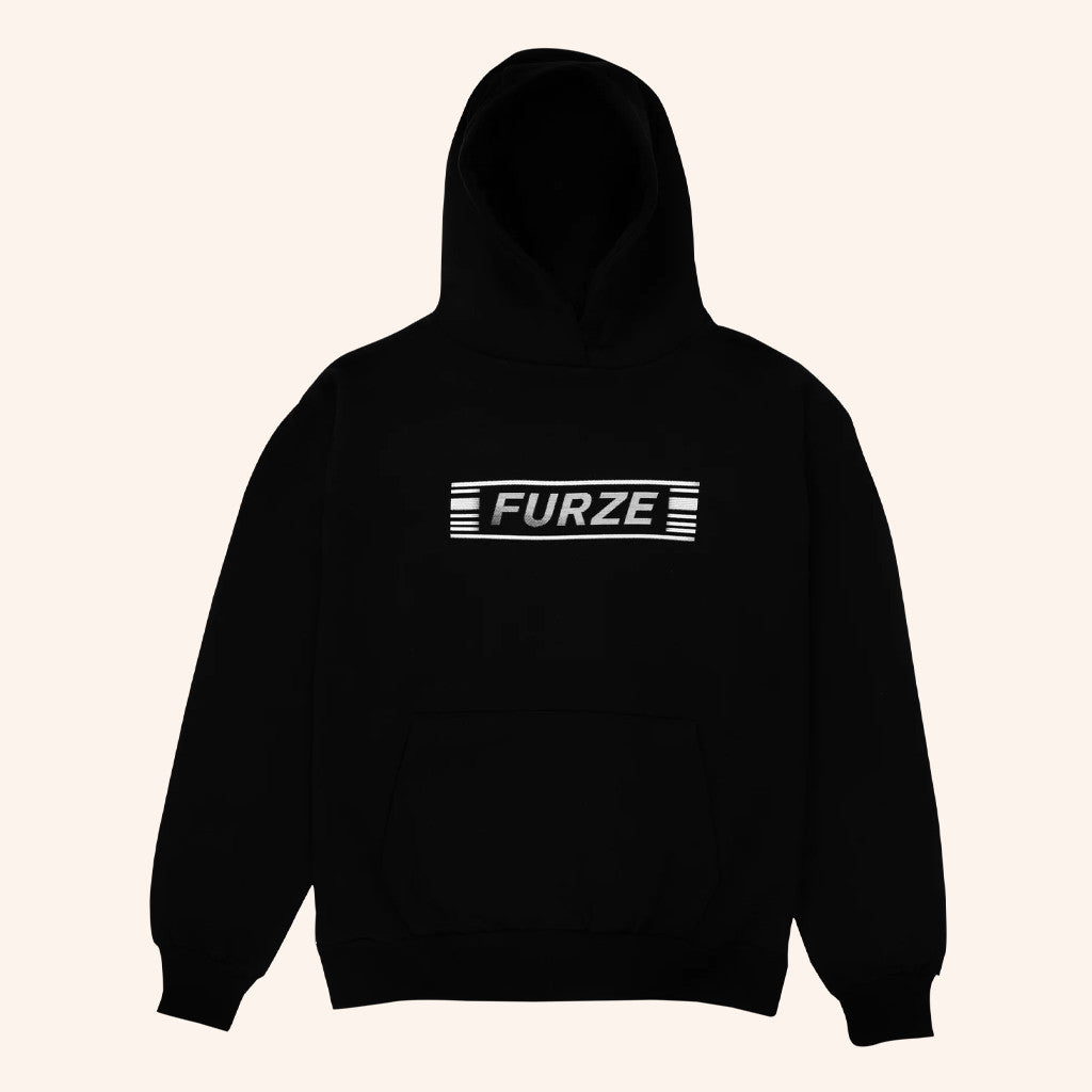 Colin Furze Merch Furze Tv Static Logo Hoodie Black Christmas Presents For Him - Thriftgiftshop