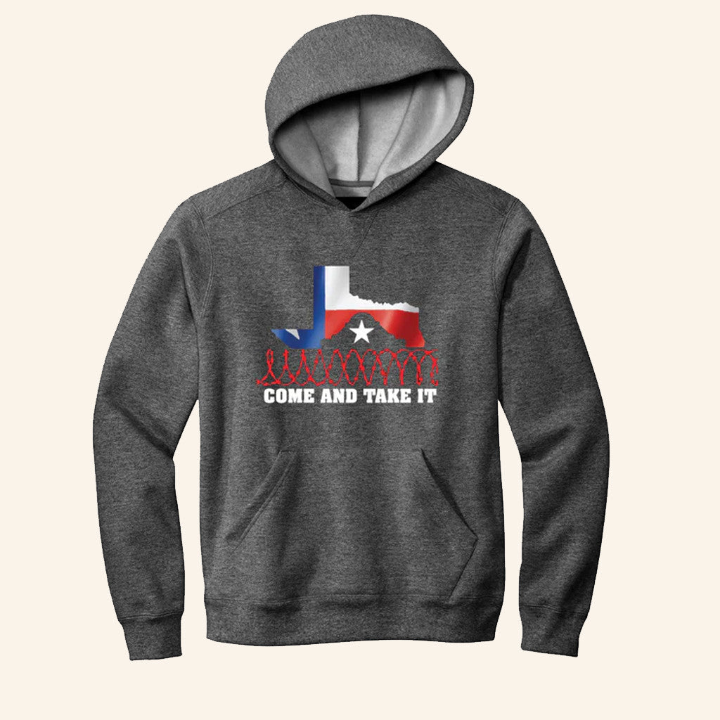 Come And Take It Hoodie Texas Flag Barbed Wire Hoodie Patriotic Gifts For Dad - Thriftgiftshop