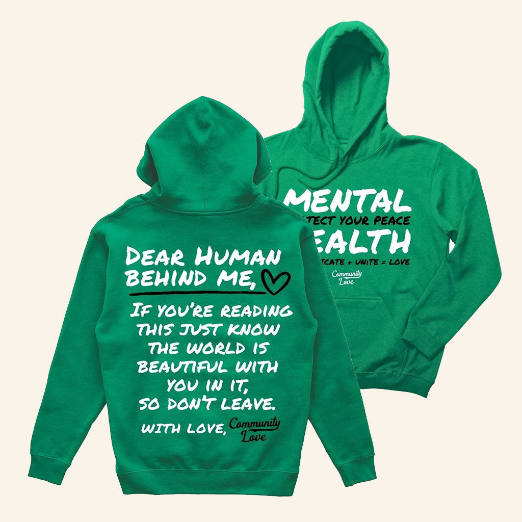 Community Love Merch Mental Health Protect Your Peace Hoodie Gifts For Besties - Thriftgiftshop