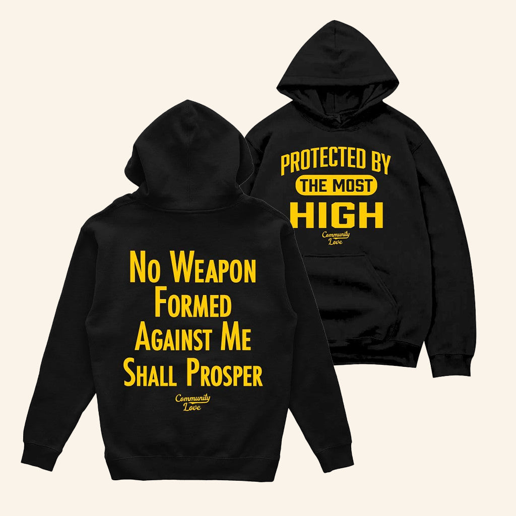Community Love Merch Protected By The Most High Hoodie Gifts For Brothers - Thriftgiftshop