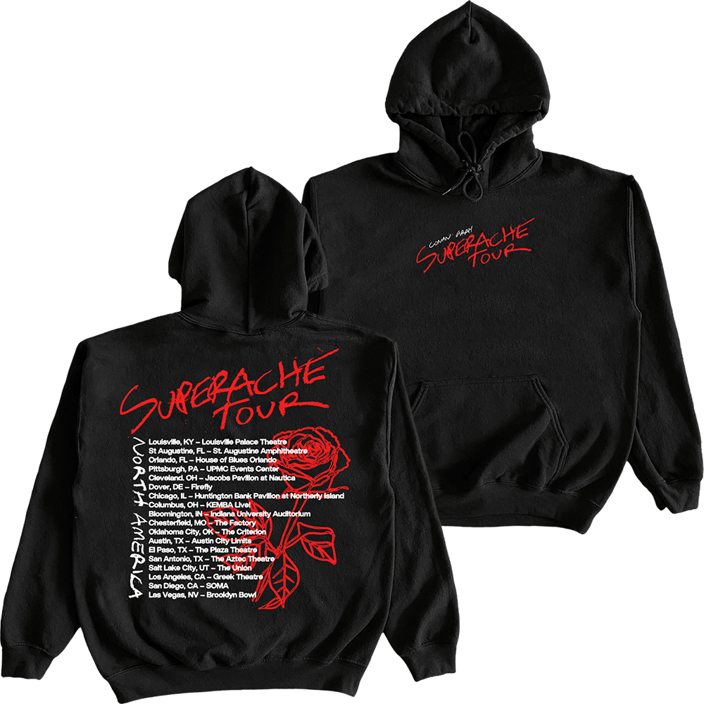 Conan Gray Merch Conan Gray 2022 Superache Tour Hoodie 1St Mothers Day Gifts Gift for Brother - Thriftgiftshop
