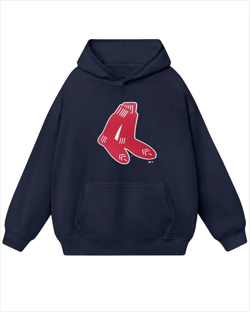Cooperstown Collection Boston Red Sox Team Logo Hoodie Gifts For Besties Merch Clothing - Thriftgiftshop
