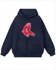 Cooperstown Collection Boston Red Sox Team Logo Hoodie Gifts For Besties Merch Clothing - Thriftgiftshop