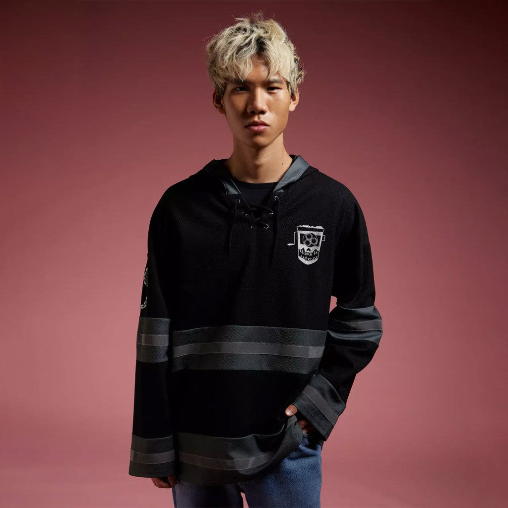 Coraline Merch Coraline Wybie Hooded Hockey Jersey Xmas Gifts For Him - Thriftgiftshop