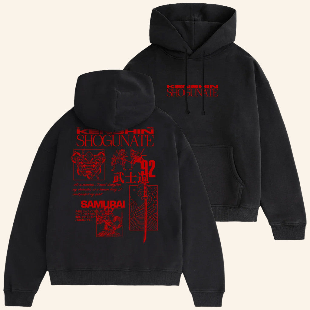 Cory X Kenshin Merch Shogunate Black Hoodie Unique Gifts For Boyfriend - Thriftgiftshop