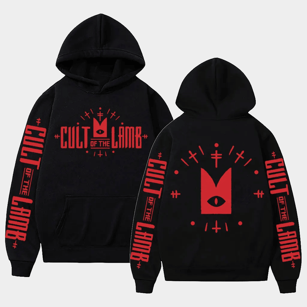 Cult Of The Lamb Merch Cult Of The Lamb Logo Hoodie Best Gift For Game Lovers - Thriftgiftshop