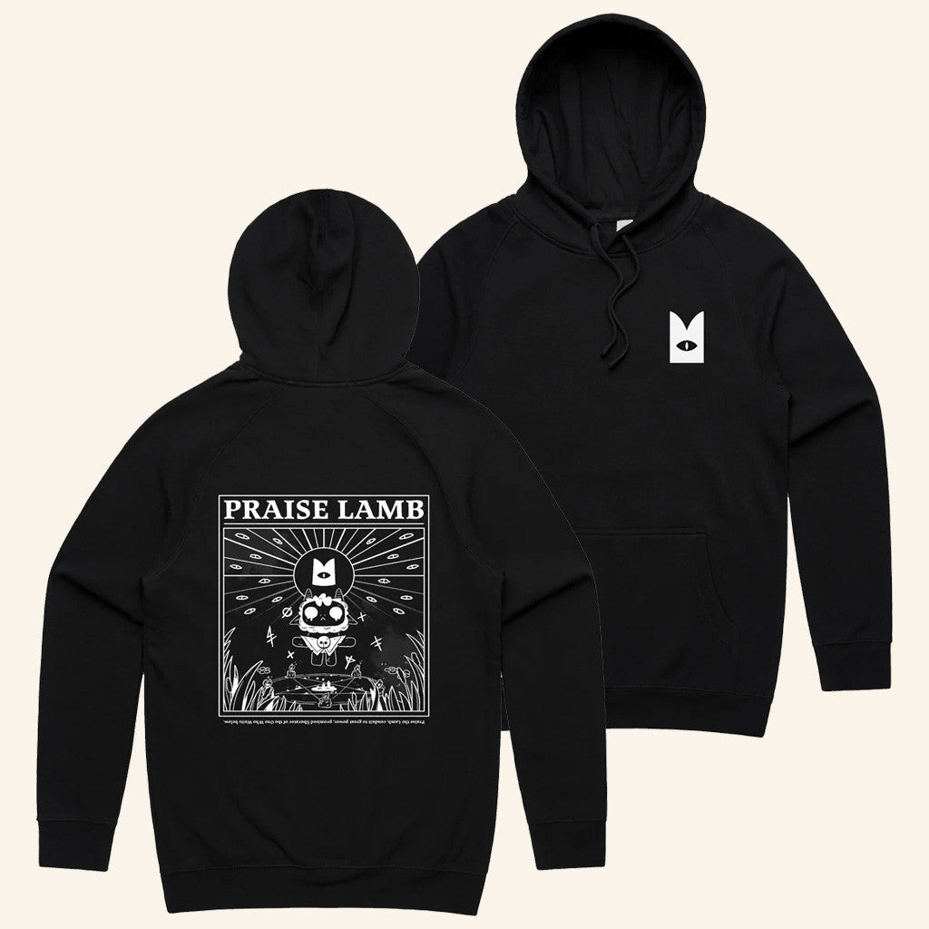 Cult Of The Lamb Merch Praise Lamb Hoodie Cult Of The Lamb Hoodie Gifts For Besties - Thriftgiftshop