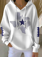 Dallas Football Hoodie Game Day Clothing DC Merch Gift Ideas For Football Lovers - Thriftgiftshop