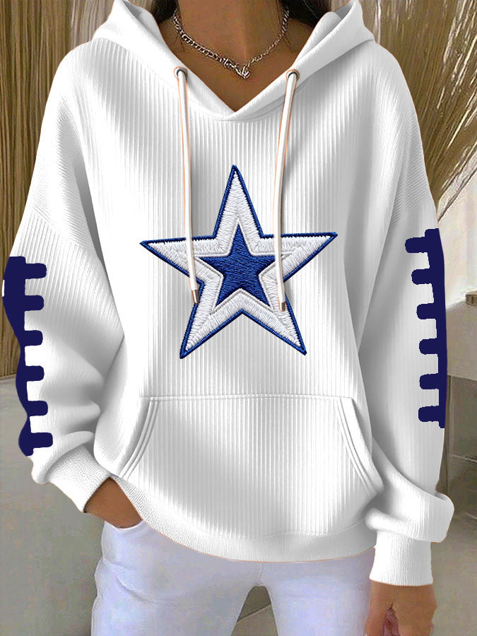 Dallas Football Hoodie Game Day Clothing Football Lovers DC Merch Gift Ideas For Mom - Thriftgiftshop
