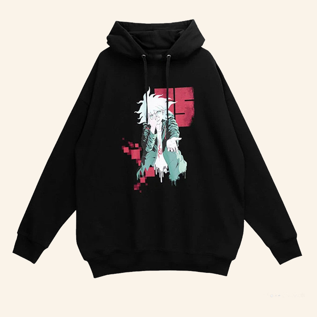 Danganronpa Merch Listen Flavor X Danganronpa Nagito Komaeda's Madness Hoodie Gifts For Sister - Thriftgiftshop