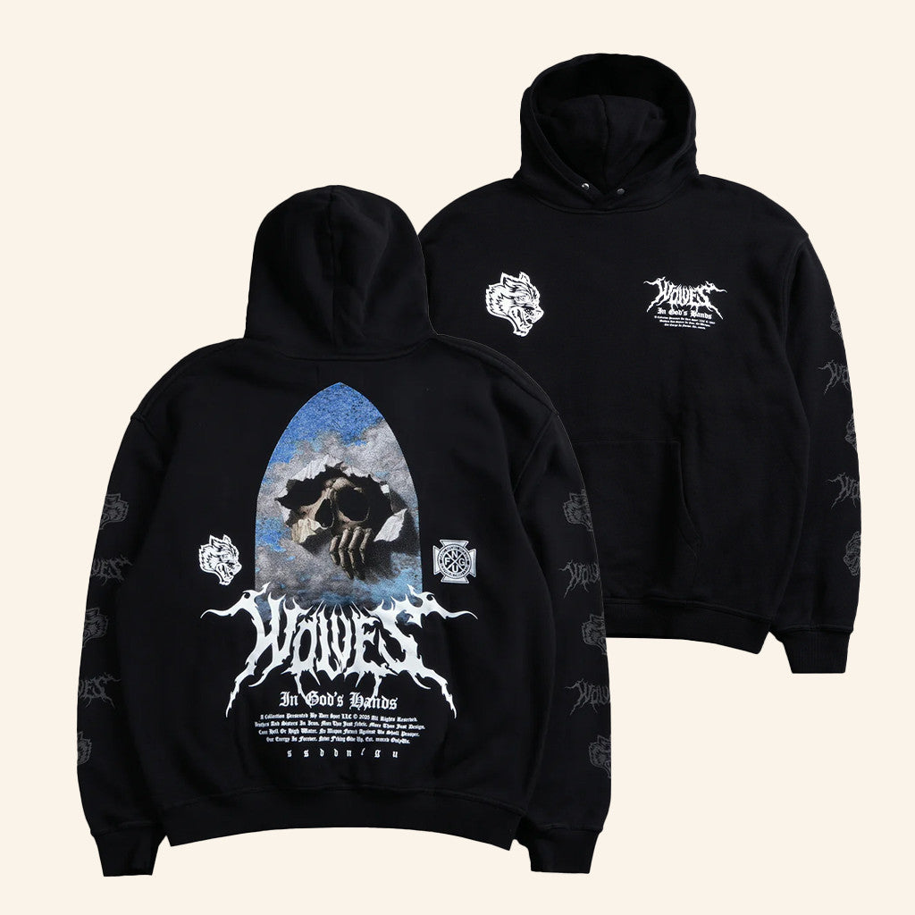 Darc Sport Merch Through The Clouds Hoodie Wolves In God's Hand Hoodie Gifts For Husband - Thriftgiftshop